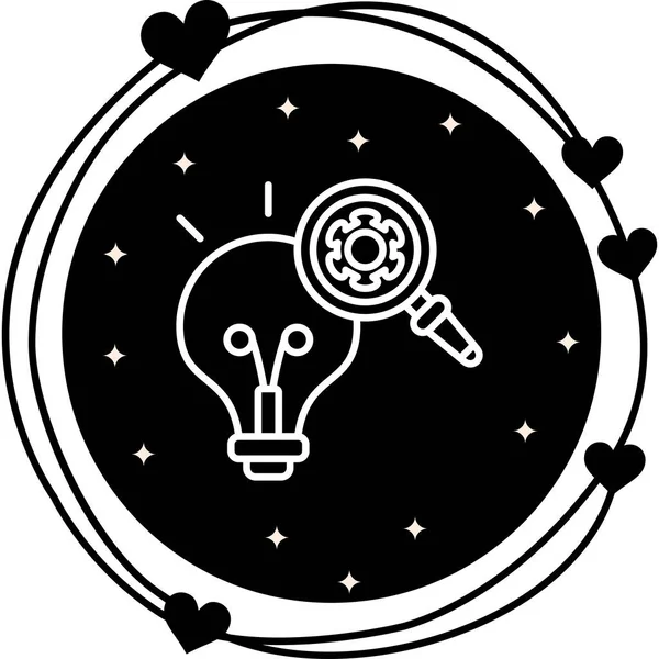 araştırma web simgesi vektör illüstrasyonu