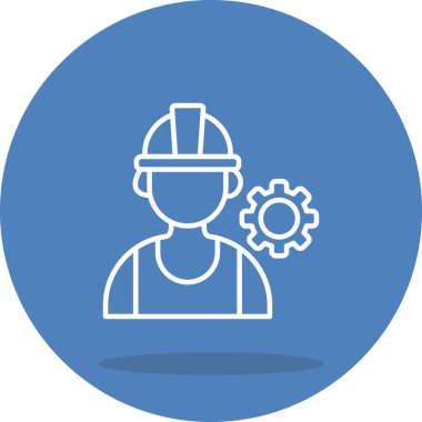 Mühendis web simge vektör çizim