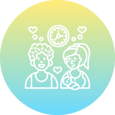 Aile Zamanı Minimum Düz Yaratıcı Grafik Tasarımı