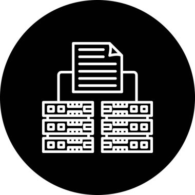 Yedek ağ simgesi vektör illüstrasyonu