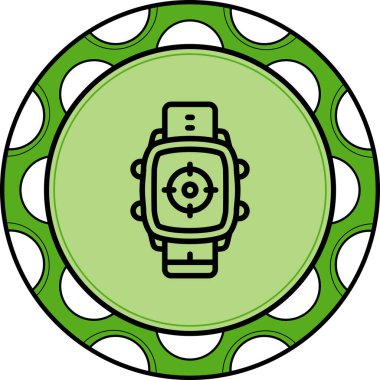 Akıllı Saat Hedefi Ayrı Modern Dijital Tasarım Elemanı