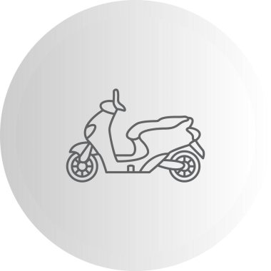 Scooter web simge vektör çizim