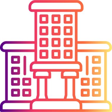 Üniversite ikon vektör çizimi tasarımı