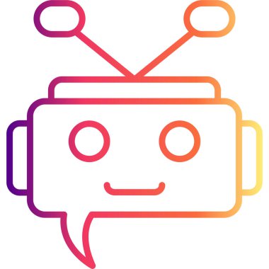 Sohbet robotu yardımcı simgesi, çevrimiçi destek