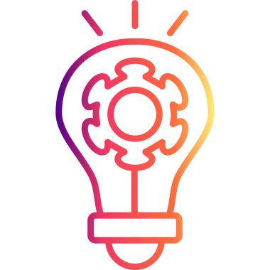 İş Çözümü web simgesi, basit vektör illüstrasyonu