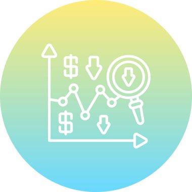 Risk simgesi vektör illüstrasyon tasarımı