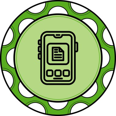 Mobil Dosya Dengeli Düz Modern Tasarım Elemanı