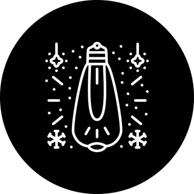 Modern Ampul simgesinin vektör çizimi