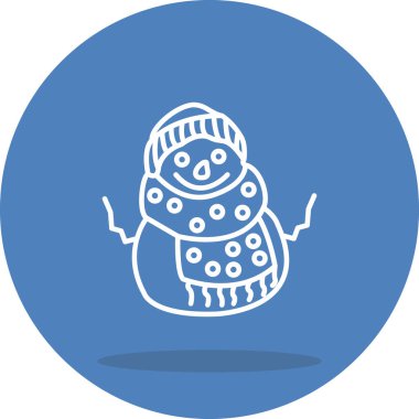 Kardan Adam Yüksek Kaliteli Ölçeklenebilir Vektör İllüstrasyonu