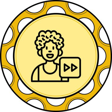 erkek avatar simgesi, vektör illüstrasyon tasarımı