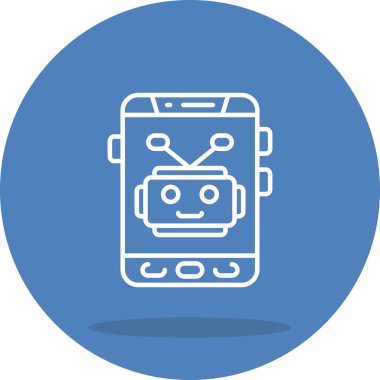 Mobil web simgesi vektör illüstrasyonu