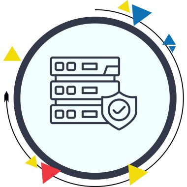 Veri Koruması Belirgin Vibrant Dijital Grafik Özelliği