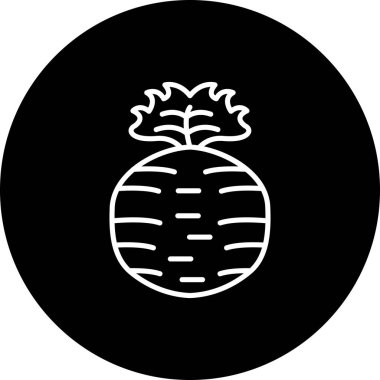Kereviz Kökü web simgesi vektör çizimi