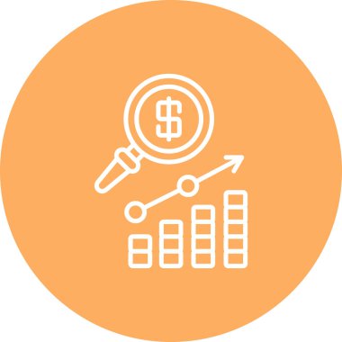 Öngörü web simgesi, basit vektör illüstrasyonu