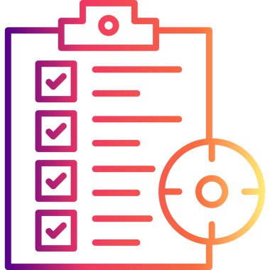 Planlayıcı Web simgesi vektör illüstrasyonu