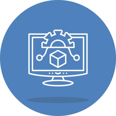 Algoritma modern simgesinin vektör çizimi