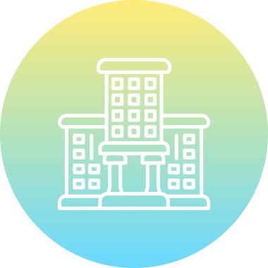 Üniversite ikon vektör çizimi tasarımı