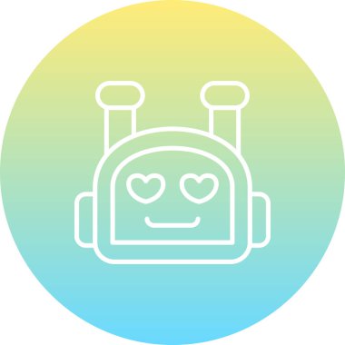 Bot simgesi, vektör illüstrasyonu basit tasarım