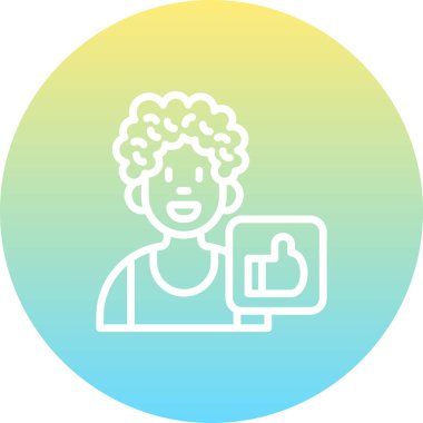 erkek avatar simgesi, vektör illüstrasyon tasarımı