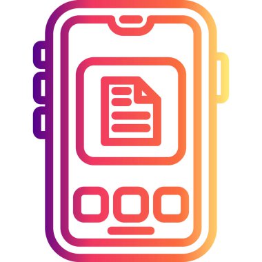 Mobil Dosya Yüksek Kaliteli Modern Vektör Elemanı