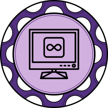 TV Sonsuzluğu Dengeli Düz Modern Tasarım Elemanı