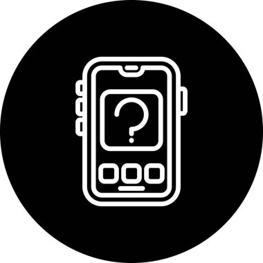 soru web simge vektör çizim