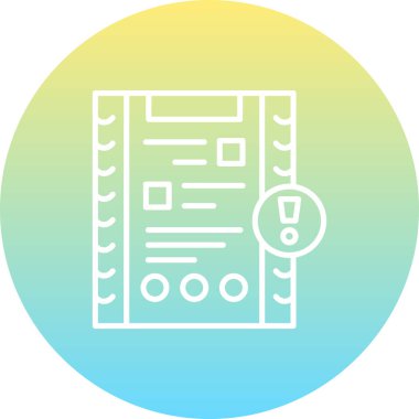 belge simgesi, vektör illüstrasyonu basit tasarım