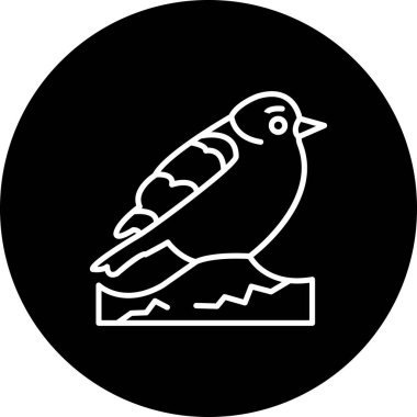 Avrupa Sığırcık ikonu vektör illüstrasyon tasarımı