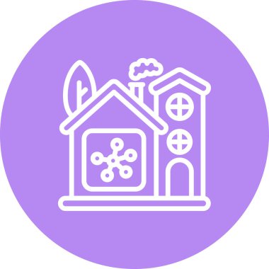 Ev Ağı Gelişmiş İşlevsel Web Arayüzü Sembolü