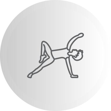 Vahşi şey simgesi, yoga uygulamaları için uygun logo