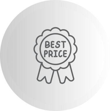 En İyi Fiyat düz simgesi, vektör, illüstrasyon