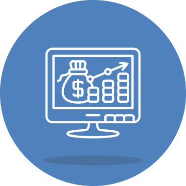 Pazarlama simgesi vektör illüstrasyon tasarımı