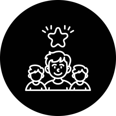 takım web simgesi vektör illüstrasyonu