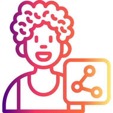 Web simge vektör çizim paylaşmak