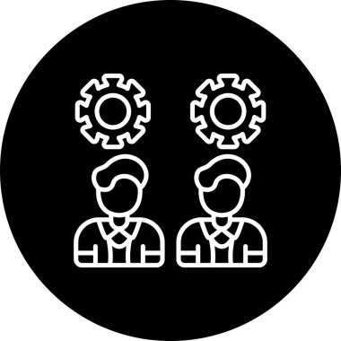 takım web simgesi vektör illüstrasyonu