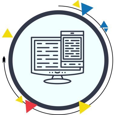 Tepkili Tasarım Dengeli Düz Modern Tasarım Elementi