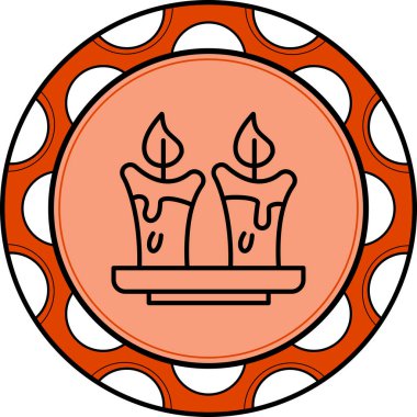 mum ağ ikonu vektör illüstrasyonu