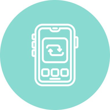 Web simgesi vektör illüstrasyonunu tekrarla