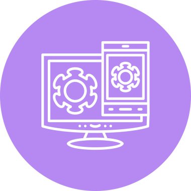 Ekran Aynası Zarif Modern Yaratıcı Sanat Sembolü