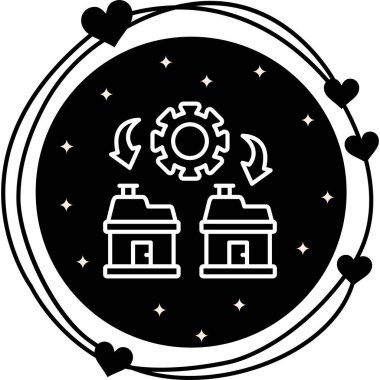 yönetim web simgesi vektör illüstrasyonu