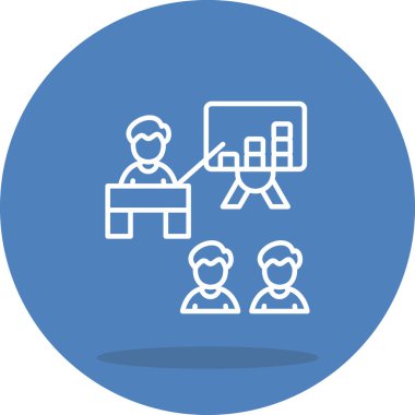 sunum web simgesi vektör illüstrasyonu