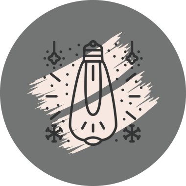 Modern Ampul simgesinin vektör çizimi