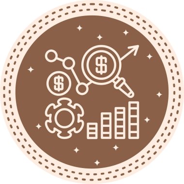 Pazarlama simgesi vektör illüstrasyon tasarımı