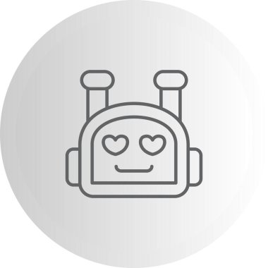 Bot web simgesi vektör illüstrasyonu