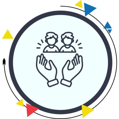 Seyirci Web simgesi vektör illüstrasyonu