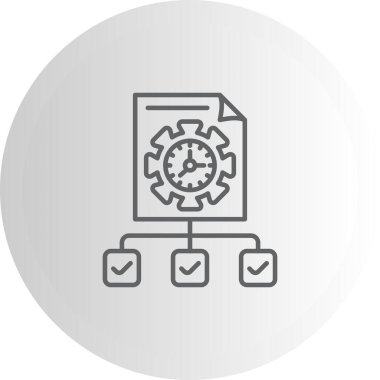 Proje web simgesi vektör illüstrasyonu