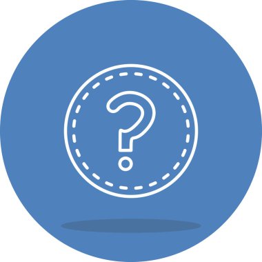 soru web simge vektör çizim