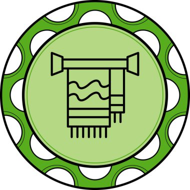 Towel Rack web icon vector illustration