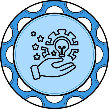 Yeni Teknoloji web simgesi vektör illüstrasyonu