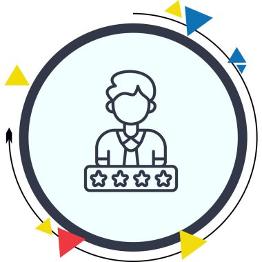 Performans web simgesi vektör illüstrasyonu